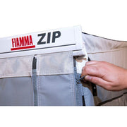 Fiamma Polar White Zip Top 450 Royal Blue Fabric (06531A01Q) - Fiamma wall installation adapters enabling secure awning mounting across different vehicle types - My Fiamma