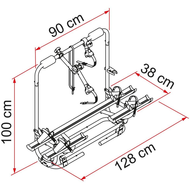 Fiamma Carry Bike XLA Pro 200 E Bike Caravan Cycle Carrier - Fiamma wall installation adapters enabling secure awning mounting across different vehicle types - My Fiamma