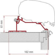 Fiamma F65/F80 Adapter Kit Caravan Roof 370 98655Z070 - Fiamma wall installation adapters enabling secure awning mounting across different vehicle types - My Fiamma