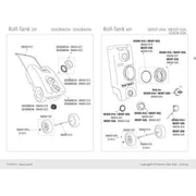 Fiamma Bi-Pot Large Cap Washer Tank 23F KTW (98669-023) - Fiamma wall installation adapters enabling secure awning mounting across different vehicle types - My Fiamma