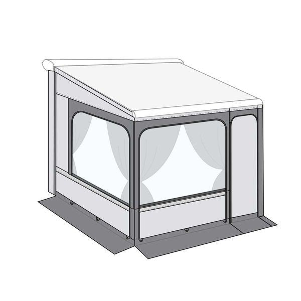 Fiamma Privacy Room 300 H3 F80 (08760A01-) - Fiamma wall installation adapters enabling secure awning mounting across different vehicle types - My Fiamma
