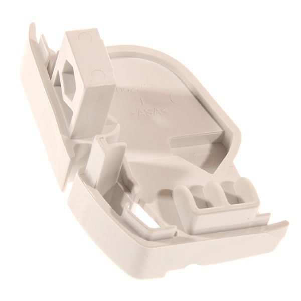 Fiamma Left Hand Lead Bar End Cap F45S Polar White 98655-556 - Fiamma wall installation adapters enabling secure awning mounting across different vehicle types - My Fiamma