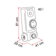 Fiamma Roll-Tank 40F Fresh Water Tank (08307-02A) - Fiamma wall installation adapters enabling secure awning mounting across different vehicle types - My Fiamma