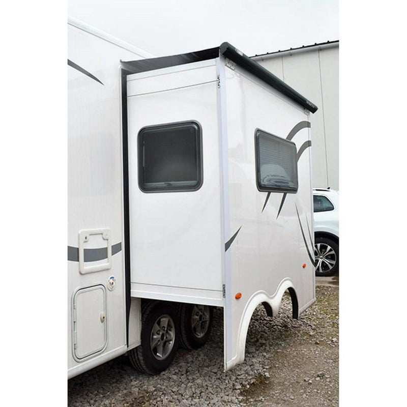Fiamma Deep Black Slide Out 200 Grey Fabric (07158B01R) - Fiamma wall installation adapters enabling secure awning mounting across different vehicle types - My Fiamma