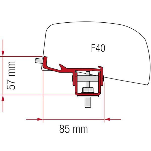 Fiamma Kit for Nissan NV350 (98655Z194) - Fiamma wall installation adapters enabling secure awning mounting across different vehicle types - My Fiamma