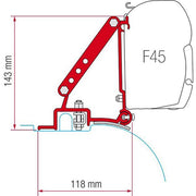 Fiamma F45 Adapter Kit Fiat Ducato Before 06/2006 98655-680 - Fiamma wall installation adapters enabling secure awning mounting across different vehicle types - My Fiamma