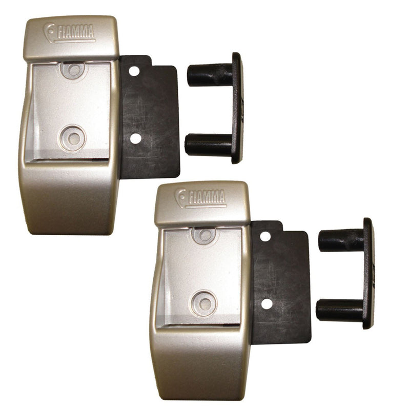 Fiamma Aluminium Wall Brackets 98655-728 Fix Legs To Side Wall Awning - Fiamma wall installation adapters enabling secure awning mounting across different vehicle types - My Fiamma