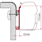 Fiamma Kit for Rapido 400 (98655-399) - Fiamma wall installation adapters enabling secure awning mounting across different vehicle types - My Fiamma