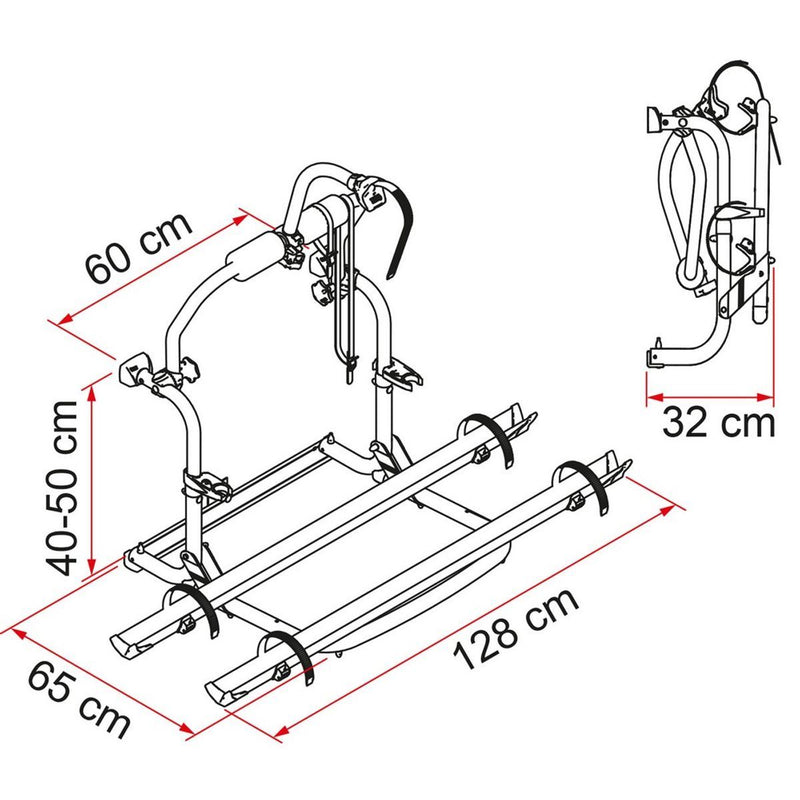 Fiamma Motorhome Carry Bike CL Black Cycle Carrier - Fiamma wall installation adapters enabling secure awning mounting across different vehicle types - My Fiamma