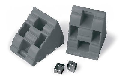 Fiamma Chock Level Up – Wheel Chock for Level Up Levelling Ramps – Grey - Fiamma levelling systems and accessories ensuring stable, even positioning of caravans and motorhomes on uneven ground - My Fiamma