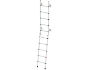 Deluxe 5D (10-step fold-up ladder, rear wall, aluminium, 100kg max) - Fiamma ladders for caravans and motorhomes providing safe, stable roof access for maintenance and storage - My Fiamma