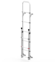 Deluxe DJ (complete 8-step folding ladder, Aluminium) - Fiamma ladders for caravans and motorhomes providing safe, stable roof access for maintenance and storage - My Fiamma