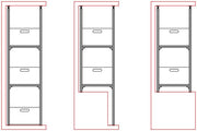 Fiamma Garage System Standard - Modular Garage Shelving Frame - Aluminium 6060 - Fiamma garage organisation accessories designed to maximise storage efficiency in motorhome garages - My Fiamma