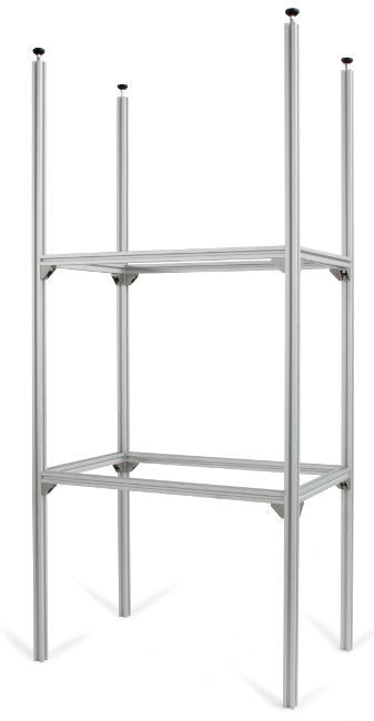Fiamma Garage System Standard - Modular Garage Shelving Frame - Aluminium 6060 - Fiamma garage organisation accessories designed to maximise storage efficiency in motorhome garages - My Fiamma