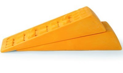 Fiamma Level System Jumbo – Heavy-Duty Wheel Levellers – Pair – Yellow - Fiamma levelling systems and accessories ensuring stable, even positioning of caravans and motorhomes on uneven ground - My Fiamma