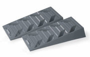 Fiamma Level System Pro – Wheel Levellers with Matching Chocks – Pair – Grey - Fiamma levelling systems and accessories ensuring stable, even positioning of caravans and motorhomes on uneven ground - My Fiamma