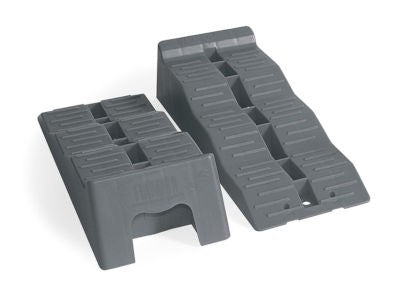 Fiamma Level Up System – Pair of Levelling Ramps – Grey – 3-Level (4/7/10 cm) - Fiamma levelling systems and accessories ensuring stable, even positioning of caravans and motorhomes on uneven ground - My Fiamma