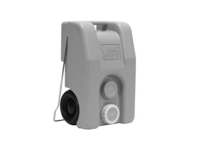 Fiamma Roll-Tank 23W – 23 L Waste Water Tank on Wheels – Grey - Fiamma fresh and waste water tanks designed for secure, hygienic storage in caravans and campervans - My Fiamma