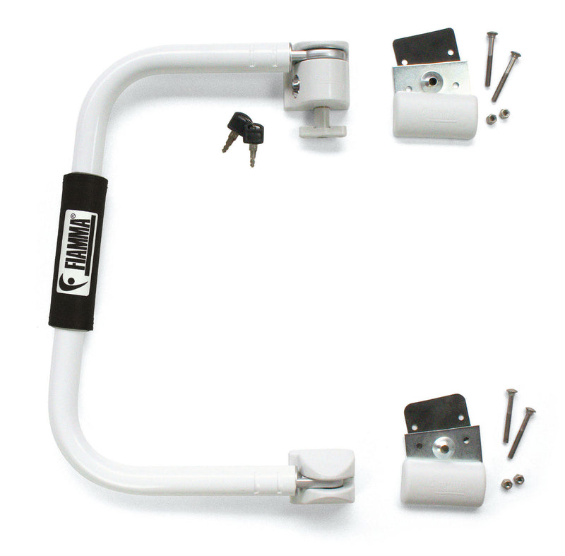 Fiamma Security 46 – Caravan/Motorhome Door Barring Handle (White or Black) - Fiamma security handles and accessories improving entry support and anti-theft protection - My Fiamma