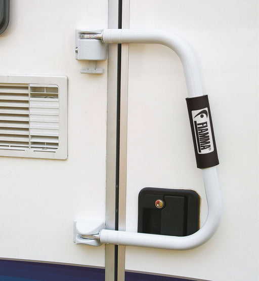 Fiamma Security 46 – Caravan/Motorhome Door Barring Handle (White or Black) - Fiamma security handles and accessories improving entry support and anti-theft protection - My Fiamma