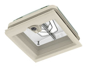 Fiamma Vent 28 F Rooflight - 28x28cm - Crystal - Permanent Ventilation & Flyscreen - Fiamma rooflights for caravans and motorhomes delivering natural light, ventilation and weatherproof roof openings - My Fiamma