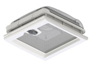 Fiamma Vent 28 F Rooflight - 28x28cm - White - Permanent Ventilation & Flyscreen - Fiamma rooflights for caravans and motorhomes delivering natural light, ventilation and weatherproof roof openings - My Fiamma