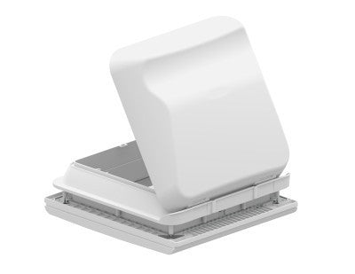 Fiamma Vent 28 F Rooflight - 28x28cm - White - Permanent Ventilation & Flyscreen - Fiamma rooflights for caravans and motorhomes delivering natural light, ventilation and weatherproof roof openings - My Fiamma