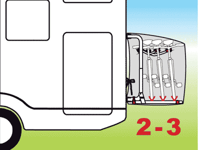 Fiamma Carry-Bike Bike Cover Caravan - A-Frame Bike Carrier Cover - Up to 2 Bikes - Platinum Grey - Fiamma bike covers providing weather-resistant, secure protection for bicycles during travel - My Fiamma