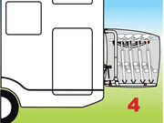 Fiamma Carry-Bike Bike Cover Caravan - A-Frame Bike Carrier Cover - Up to 2 Bikes - Platinum Grey - Fiamma bike covers providing weather-resistant, secure protection for bicycles during travel - My Fiamma