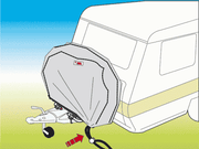 Fiamma Carry-Bike Bike Cover Caravan - A-Frame Bike Carrier Cover - Up to 2 Bikes - Platinum Grey - Fiamma bike covers providing weather-resistant, secure protection for bicycles during travel - My Fiamma