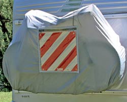 Fiamma Carry-Bike Bike Cover Caravan - A-Frame Bike Carrier Cover - Up to 2 Bikes - Platinum Grey - Fiamma bike covers providing weather-resistant, secure protection for bicycles during travel - My Fiamma