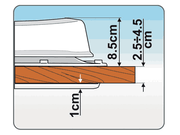 Fiamma Vent 40 Rooflight - 40x40 cm - Crystal - Mosquito Net & Permanent Ventilation - Fiamma rooflights for caravans and motorhomes delivering natural light, ventilation and weatherproof roof openings - My Fiamma