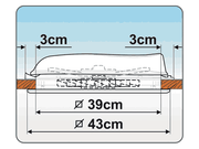 Fiamma Vent 40 Rooflight - 40x40 cm - Crystal - Mosquito Net & Permanent Ventilation - Fiamma rooflights for caravans and motorhomes delivering natural light, ventilation and weatherproof roof openings - My Fiamma