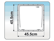 Fiamma Vent 40 Rooflight - 40x40 cm - Crystal - Mosquito Net & Permanent Ventilation - Fiamma rooflights for caravans and motorhomes delivering natural light, ventilation and weatherproof roof openings - My Fiamma