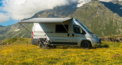 F80s 370 Ducato Roof Installation Awning - Fiamma roof-mounted awnings designed for secure rooftop installation and reliable shade on campervans and motorhomes - My Fiamma