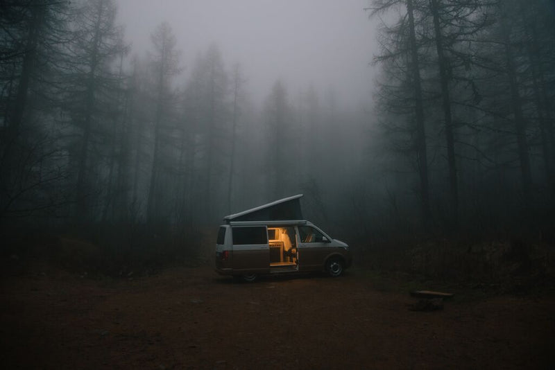 F45s 260 - VW T5 / T6 M / T - RHD - Wall Installation Awning - Fiamma wall-mounted awnings for caravans and motorhomes providing shade and sheltered outdoor space - My Fiamma