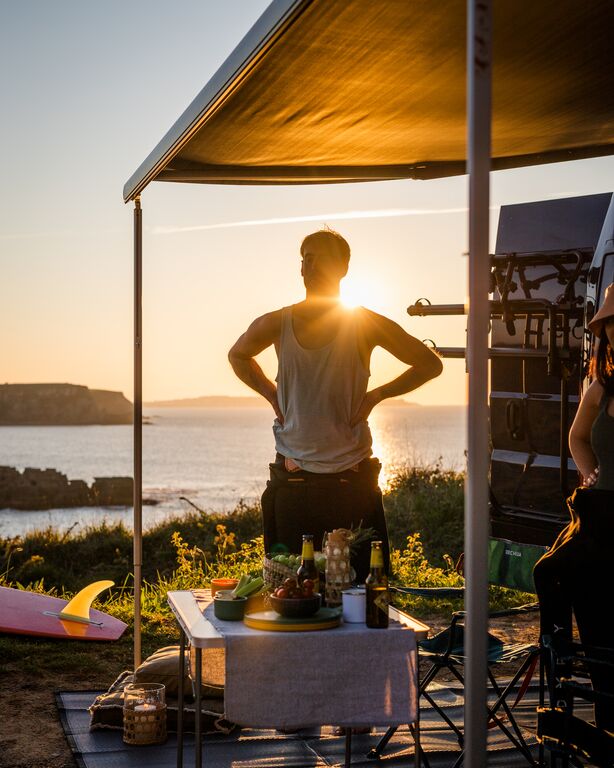 F80s 400 Ducato Roof Installation Awning - Fiamma roof-mounted awnings designed for secure rooftop installation and reliable shade on campervans and motorhomes - My Fiamma