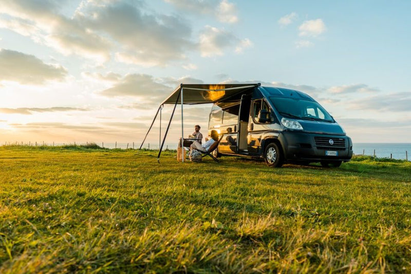 F80s 400 Ducato Roof Installation Awning - Fiamma roof-mounted awnings designed for secure rooftop installation and reliable shade on campervans and motorhomes - My Fiamma