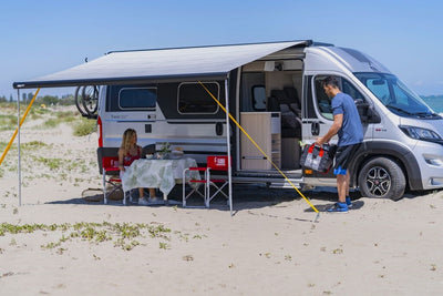 F80s 370 Ducato Roof Installation Awning - Fiamma roof-mounted awnings designed for secure rooftop installation and reliable shade on campervans and motorhomes - My Fiamma