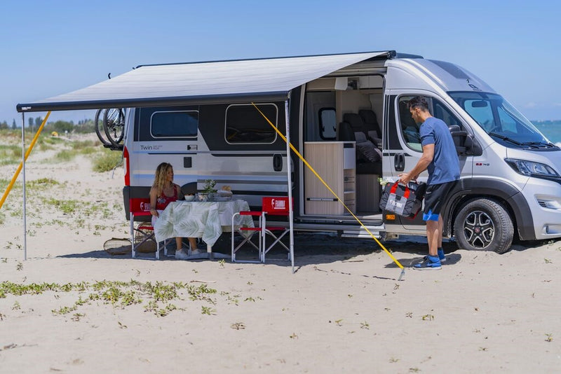 F80s 370 Ducato Roof Installation Awning - Fiamma roof-mounted awnings designed for secure rooftop installation and reliable shade on campervans and motorhomes - My Fiamma