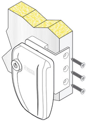 Fiamma Safe Door Frame 3 – Set of 3 Frame-Mounted External Security Locks – Aluminium – White/Grey/Black - Fiamma Safe Door and Guardian locks offering reinforced security for vehicle entrances and storage compartments - My Fiamma