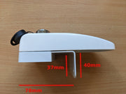 Fiamma Safe Door Frame – Frame-Mounted External Security Lock – Aluminium – White/Grey/Black - Fiamma Safe Door and Guardian locks offering reinforced security for vehicle entrances and storage compartments - My Fiamma