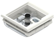 Fiamma Kit Turbo-Vent 28 F - 12V Fan Upgrade for Vent 28 F Rooflight (28x28 cm) - Fiamma rooflights for caravans and motorhomes delivering natural light, ventilation and weatherproof roof openings - My Fiamma